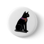 Egyptian Cat Goddess Bastet Pinback Button