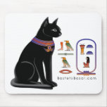 Egyptian Cat Hieroglyphic Mousepad