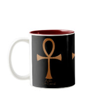 Egyptian Copper ANKH Drinking Mug