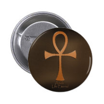 Egyptian Copper-effect ANKH Buttons