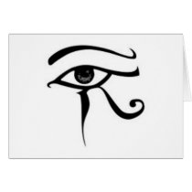 Egyptian eye Of Horus Greeting Card