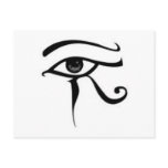 Egyptian eye Of Horus postcards