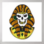 egyptian king skull posters