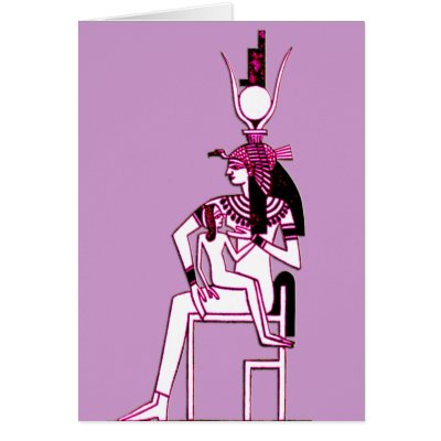 Egyptian Mythology *Isis* Card by MidnightDreamer