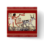 Egyptian Plough 1200 BC Button