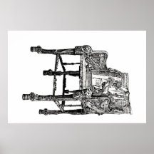 Egyptian Throne chair Posters
