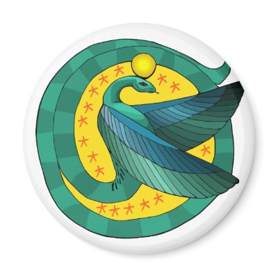 Egyptian Winged Serpent Magnet by atteestude