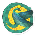 Egyptian Winged Serpent Sticker