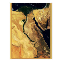 Egypt's Nile River from outer space Postcards