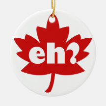 eh canada day christmas ornament