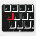 Eh Key - Black mousepads
