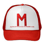 Ehwaz Rune red Trucker Hats