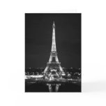 Eiffel Tower at Night - B/W cards