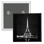 Eiffel Tower at Night - B/W Pins