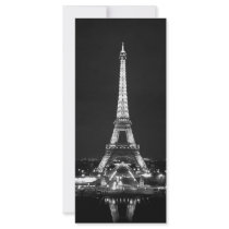 Eiffel Tower at Night - B/W