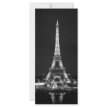 Eiffel Tower at Night - B/W rack cards