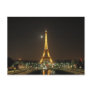 Eiffel Tower at Night Postcard