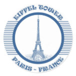 EIFFEL TOWER  BLUE STICKERS