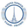 EIFFEL TOWER  BLUE STICKERS