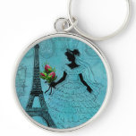 Eiffel Tower Bride  Keychain