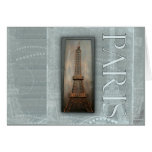 Eiffel Tower Design Greeting Cards