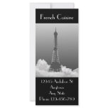 Eiffel Tower French Cuisine Marketing Bookmark rack cards