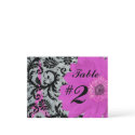 Eiffel Tower Gerber Table Number Cards postcards