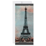 Eiffel Tower Morning Sunrise Vintage rack cards