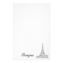 Eiffel Tower note pad Customized Stationery