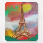 Eiffel Tower Painting Mousepad