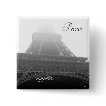 Eiffel tower, Paris Pinback Buttons