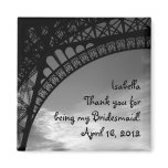 Eiffel Tower Personalised Bridesmaid Magnet