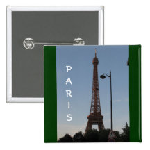 Eiffel Tower Pinback Button