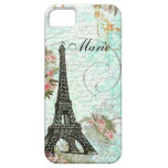 Eiffel Tower & Pink Roses iPhone 5 Cases