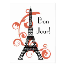 Eiffel Tower Postcard