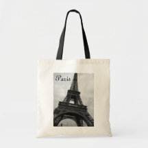 Eiffel Tower Tote Canvas Bags