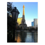 Eiffel Tower View in Las Vegas, Nevada Postcard