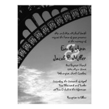 Eiffel Tower Wedding Invitations