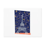 Eiffel Tower with Stars and Swirls