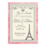 Eiffel tower with swirls and stripes cards