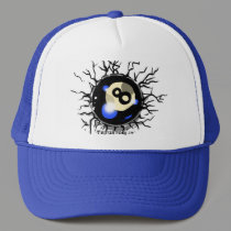 Eight Ball Stuck in Front hats