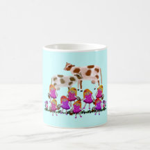 Eight Maids A Milking Mugs