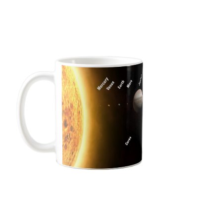 Eight Planets and New Solar System Mug by moxieann