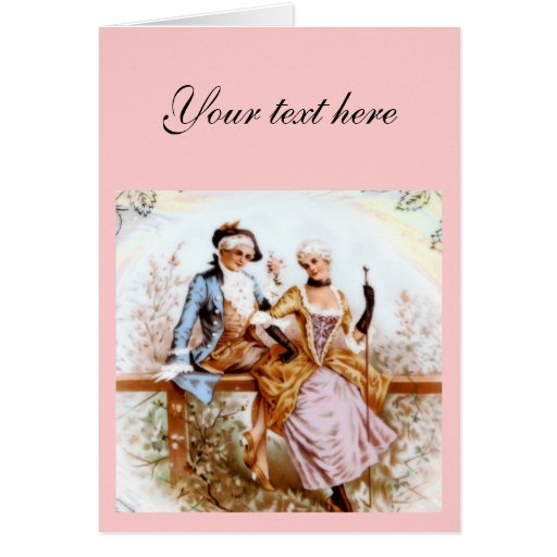 Eighteenth Century French Romance Card