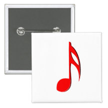 eighth note red black music design.png pin