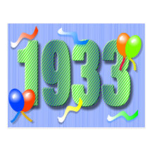 Eightieth Birthday 1933 Postcard