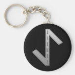 Eihwaz Rune grey Keychain