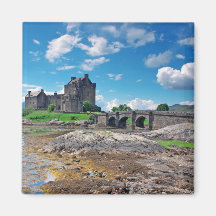 Eilean Donan square Magnets