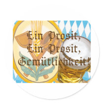 Ein Prosit Round Sticker