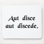 Either learn or leave mousepad